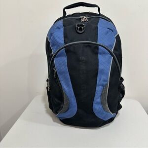 Swiss Gear Backpack‎ Travel Hiking Black Blue Airflow Multi Layers Laptop Bag